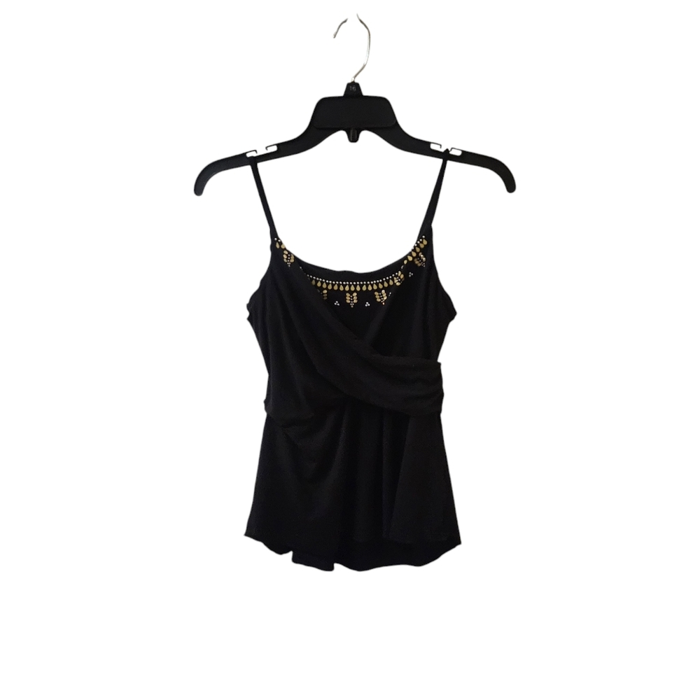 Victoria's Secret Black Wrap Babydoll Sexy Tank Top Medium
